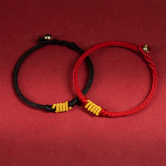 Ancient Tibetan Buddhist Red String Tradition Handcrafted King Kong Knot Luck Protection Braid Rope Bracelet