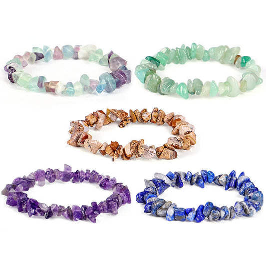 Spirituality Buddha Karma Amethyst Lazurite Various Crystal Stone Healing Positive Bracelet