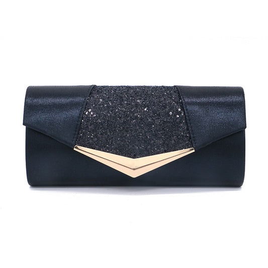 Women’s Pink Glitter Evening Clutch Bag for Party and Wedding