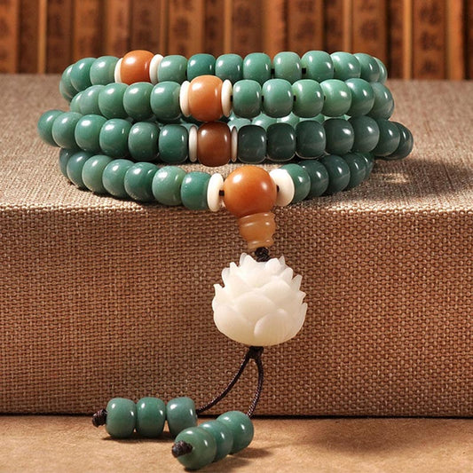 Spiritualität Buddha Karma Lotus Cyan Bodhi Samen Erfolgsarmband
