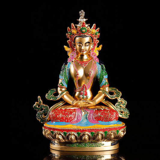 Spirituality Longevity Buddha Figurine Serenity Statue Home Decoration