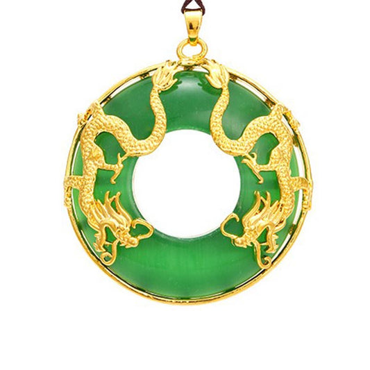 Jade-Anhänger mit Drachenmotiv