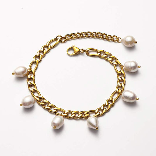 Spirituality Buddha Karma Pearl Happiness Wealth Anklet