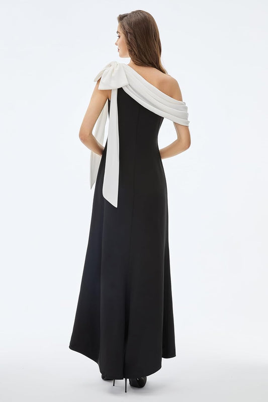 Formal Dress for Women - Prom Dress One Shoulder Evening Dresses Cocktail Party Dress for Wedding Guest