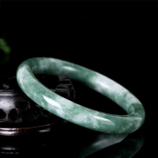 Jade Natural Jade Luck Abundance Bangle Bracelet