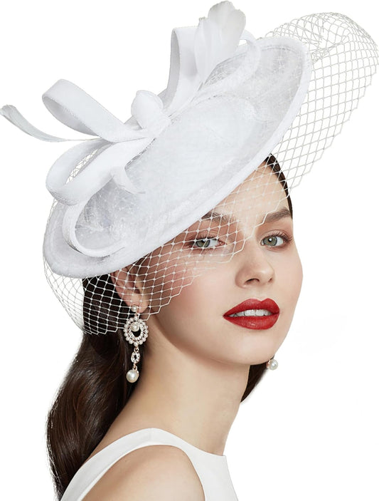 Tea Party Fascinator Kentucky Hat Fascinator Cocktail Pillbox Hat Derby Headband