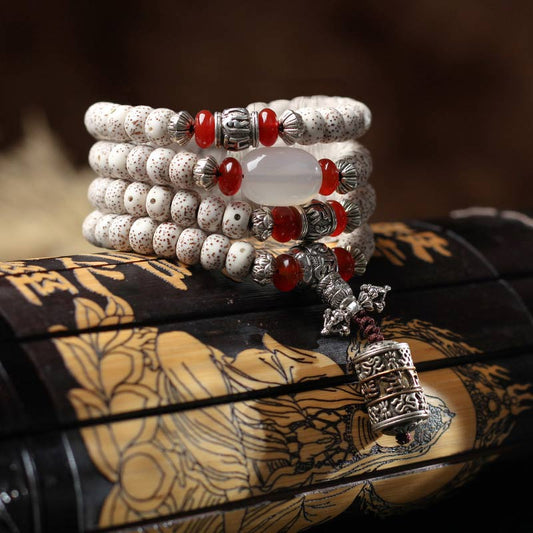 Spiritualität Buddha Karma Tibetisches Bodhi-Samen-Handwerk Mala Weisheitsarmband