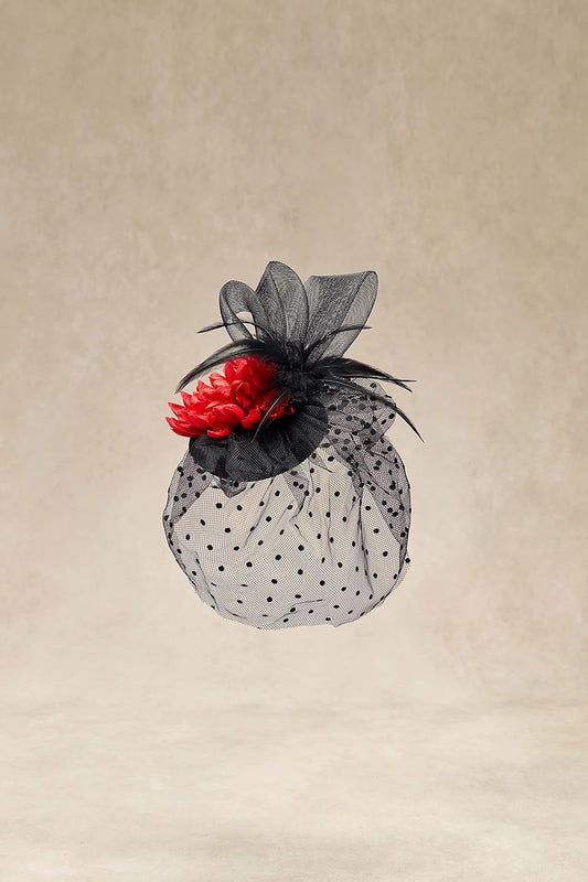 Fascinator Hats for Women - Tea Party Hats Kentucky Fascinators Derby Hat Wedding Cocktail Flower Feathers Hair Clip