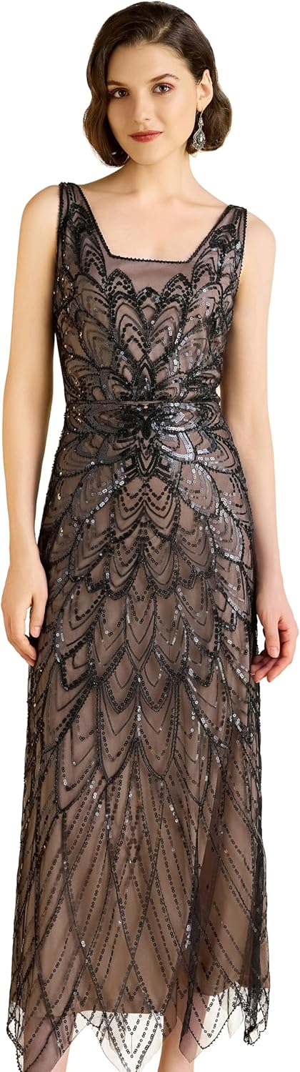 Formal Dresses for Women - Evening Gown with Symmetrical Pattern Cocktail Party Dresses