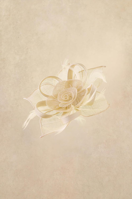 Fascinators Hats for Women - Tea Party Kentucky Fascinator Flower Derby Hat Linen Feathers Headband with Hair Clip