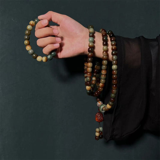 Spiritualität Buddha Karma 108 Mala-Perlen Bodhi-Samen Frieden Weisheit Armband Mala für Handgelenk und Tasche