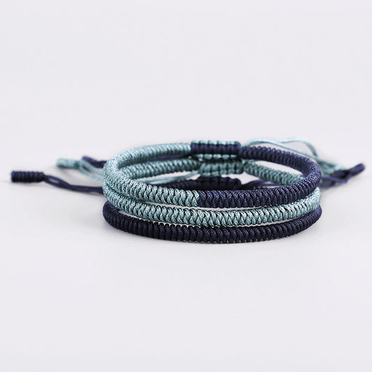 Anxiety Relief, Inner Peace, Emotional Balance, and Spiritual Protection Tibetan Vajra Knot Bracelet, Handmade.