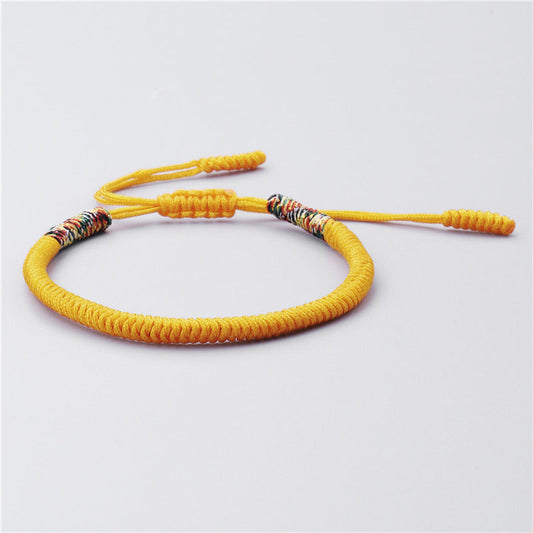 Exploitez le pouvoir de la richesse : Bracelet Vajra Tibétain Doré pour la prospérité, le succès et la protection Feng Shui Wu Xing