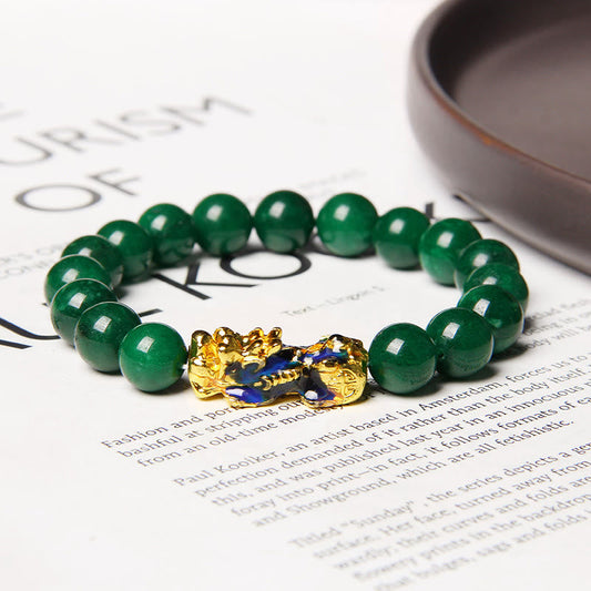 Jade Pixiu Jade Abundance Protection Bracelet