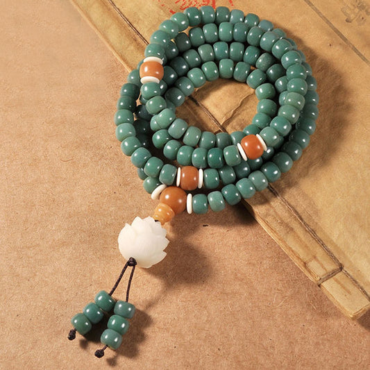 Spiritualität Buddha Karma Lotus Cyan Bodhi Samen Erfolgsarmband