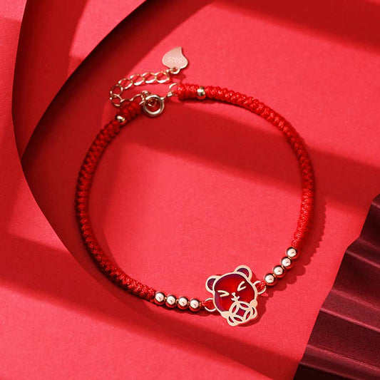 Ancient Tibetan Buddhist Red String Tradition 12 Chinese Zodiac Lucky Red String Bracelet