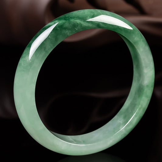 Jade Natural Jade Fortune Blessing Bangle Bracelet