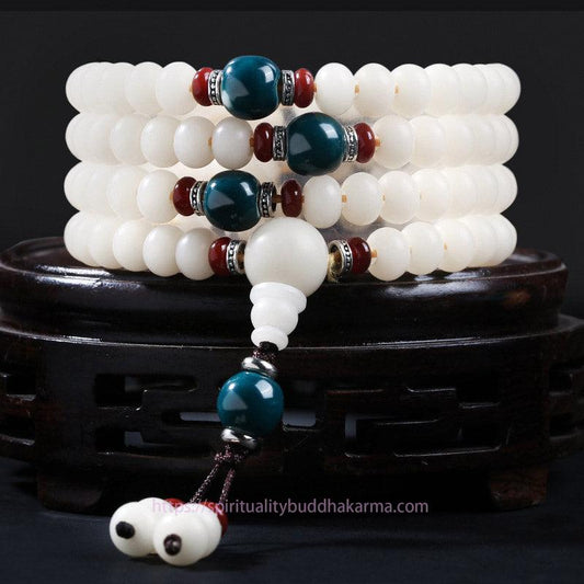Spiritualität Buddha Karma Bodhi Samenperlen Lotus Segen Charm Armband