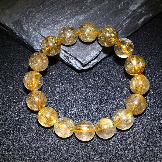 Bracelet de bénédiction du bonheur et de la richesse naturelle pour le chakra du plexus solaire (troisième chakra) (30 % de réduction supplémentaire | CODE : FS30)