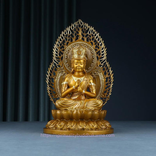 Statuette de Bouddha Tathagata, spiritualité, sérénité, statue en cuivre, décoration pour la maison