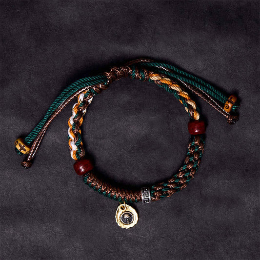 Tibetan Knot Protection Tibetan Camel Bone Yak Bone Luck Rope Bracelet