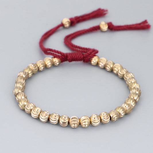 066 Tibetisches Kupferperlen-Armband | Nutze die Kraft von Energie und Tradition