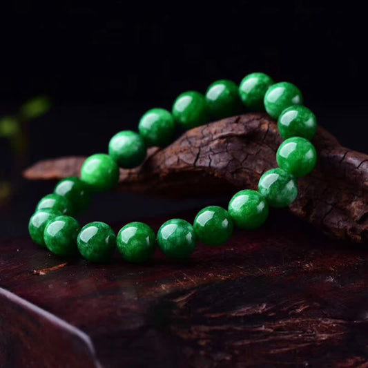 Jade  Cyan Jade Bead Calm Harmony Bracelet