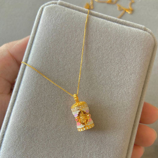 Spirituality Enamel Buddha Serenity Necklace Pendant