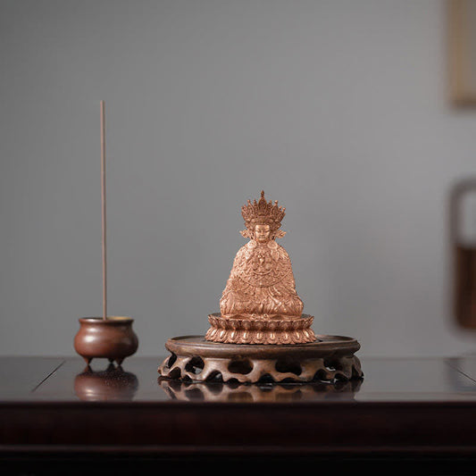 Figurine Shakyamuni, spiritualité, compassion, statue en cuivre faite à la main, décoration