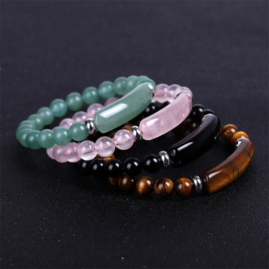 Spiritualität Buddha Karma Handgefertigtes Heilarmband aus natürlichen Edelsteinen
