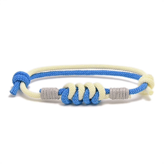 Altes tibetisch-buddhistisches Armband aus roter Schnur, schlichtes Design, King-Kong-Knoten, Stärke, geflochtene Schnur