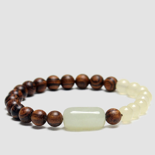Jade-Sandelholz-Armband – Glücks- und Fülle-Armband