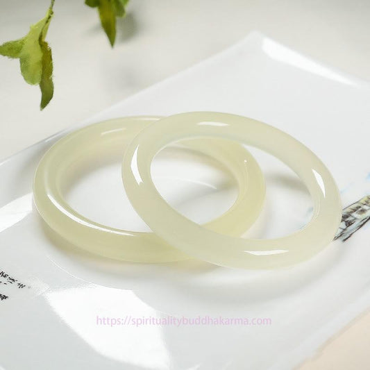 Jade  Natural Afghanistan Jade Abundance Cuff Bracelet Bangle