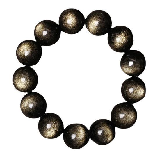 Spiritualität Buddha Karma Tibetisches Obsidian Reinigungsarmband 