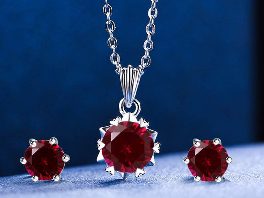 Birthday Stone,Jewelry Sets,925 Sterling Silver Earrings Stud Men Women,Jewelry Box Gift Choice,Daily Wear,18ct White Gold Plated
