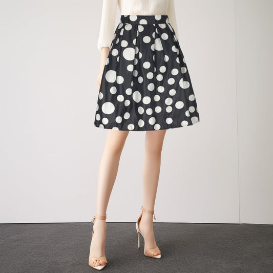 Women's Summer Cute High Waist Ruffle Embroidered Cocktail Bridesmaid Floral Print Swing Beach Mini Skirt
