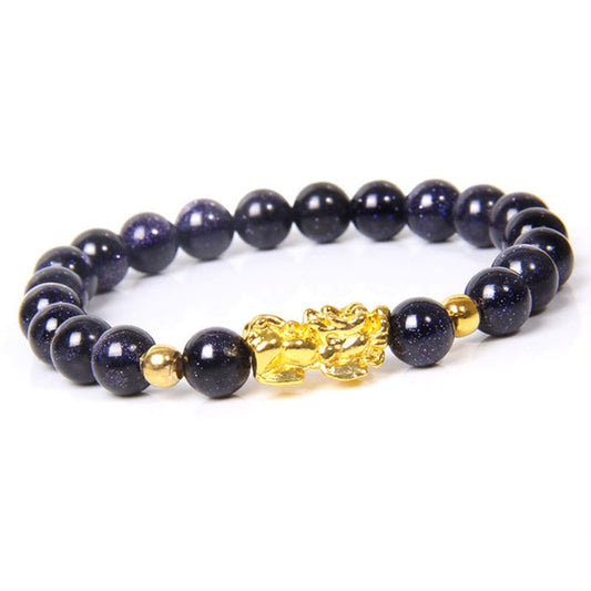 Spiritualität Buddha Karma Feng Shui Glücksbringer Pixiu Obsidian-Armband