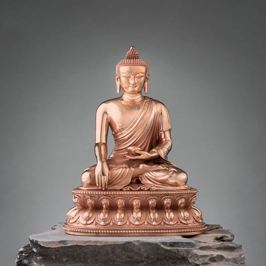 Spiritualität Gautama Shakyamuni Buddha Figur Gelassenheit Kupferstatue Heimdekoration
