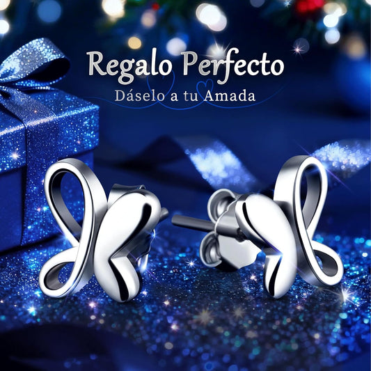 Fluttering Grace 925 Sterling Silver Butterfly Stud Earrings – Modern Asymmetric Hollow Wing Jewelry