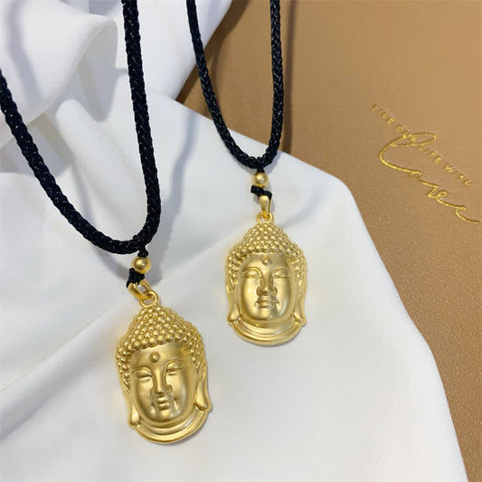 Collier d'énergie Bouddha en or et cuivre, pendentif de richesse