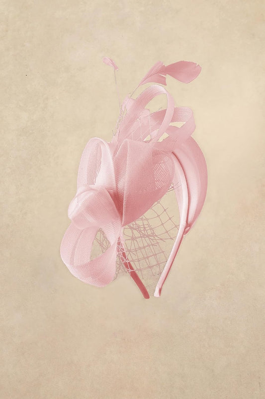 Fascinators Hats for Women - Tea Party Hat Kentucky Elegant Tulle Feather Ribbon Bridal Wedding Derby Headband