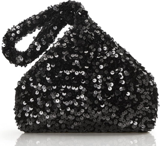 Women's Clutch Evening Bags Vintage Sequin Glitter Triangle Purse for 1920s Party Prom Wedding | Vintage, Sequin, Glitter, Triangle, Purse, for 1920s Party, Prom, Wedding
