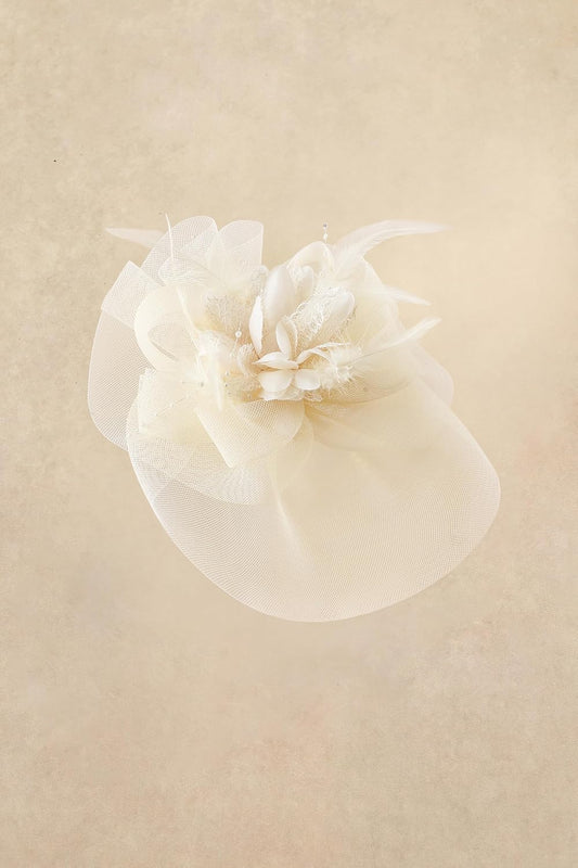 Fascinators Hats for Women - Tea Party Hat Kentucky Mesh Fascinator Derby Flower Ribbon Hat for Bridal Wedding