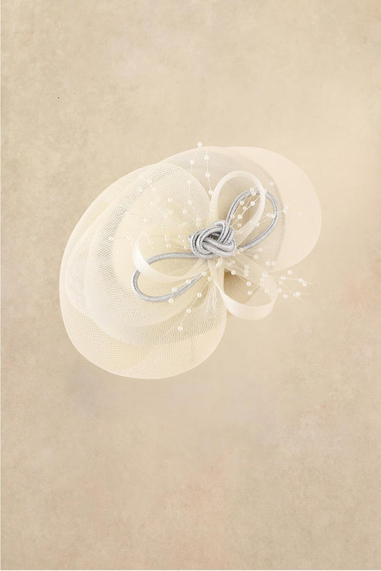 Fascinators Hats for Women - Tea Party Kentucky Fascinator Derby Knot Tulle Pillbox Church Hat for Bridal Wedding