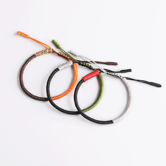 Energetic Tri-Color Vajra Knot Bracelet : Protection, Strength, and Spiritual Growth