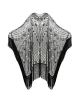 Black With Silver Sequins