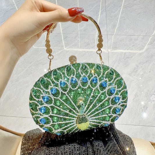 Radiant Elegance | Amidst a Sea of Blossoms, None Compares to This Emerald Peacock Silhouette