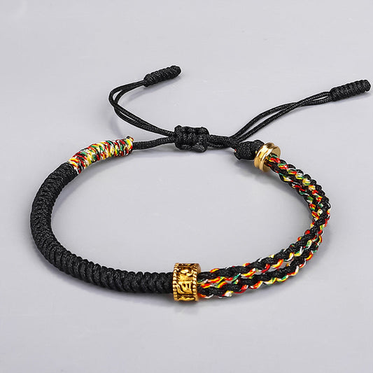 Om Mani Padme Hum – Sechs-Silben-Vajra-Knoten-Armband – Eine Verschmelzung von Tradition und Moderne zum spirituellen Schutz