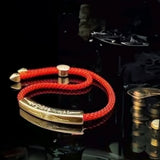 Gold Guardian Mantra with Red String