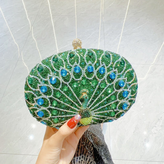 Radiant Elegance | Amidst a Sea of Blossoms, None Compares to This Emerald Peacock Silhouette